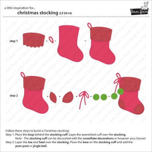 Lawn Fawn - Lawn Cuts - Christmas Stocking Dies