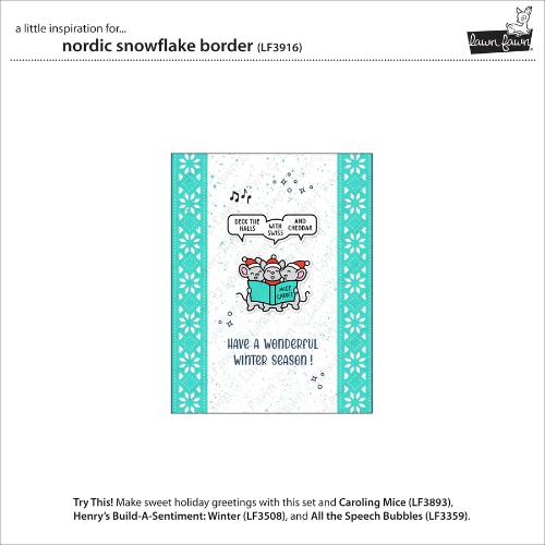 Lawn Fawn - Lawn Cuts - Nordic Snowflake Border Die