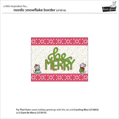 Lawn Fawn - Lawn Cuts - Nordic Snowflake Border Die