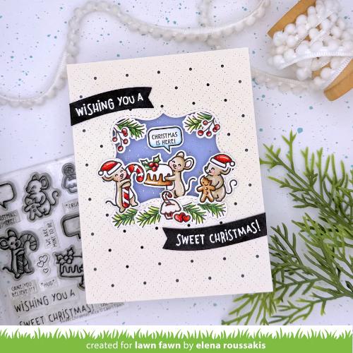 Lawn Fawn - Lawn Cuts - Center Picture Window Card Holiday Add-On Dies