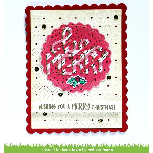 Lawn Fawn - Lawn Cuts - Giant Be Merry Die