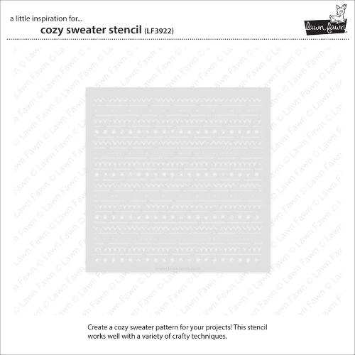 Lawn Fawn - Lawn Clippings - Cozy Sweater Stencil