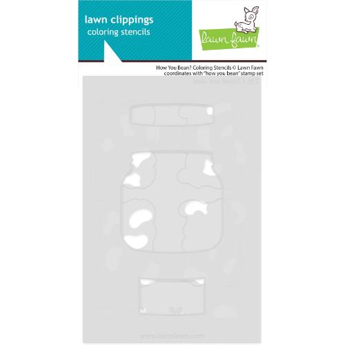 Lawn Fawn - Lawn Clippings - How You Bean? Coloring Stencils
