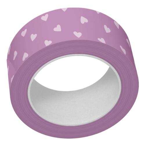 Lawn Fawn - Washi Tape - Purple Tiny Hearts