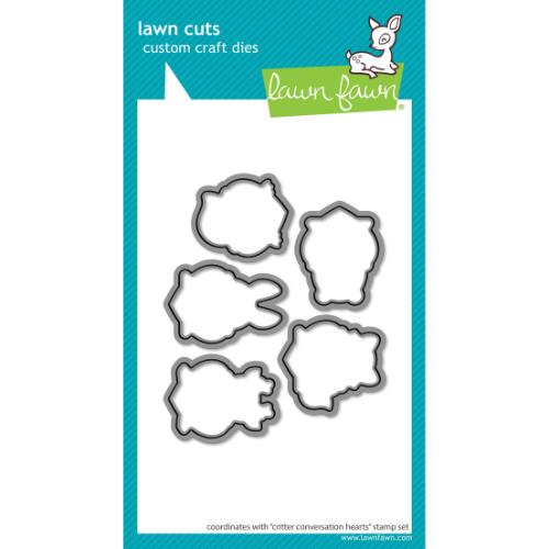 Lawn Fawn - Lawn Cuts - Critter Conversation Hearts Dies