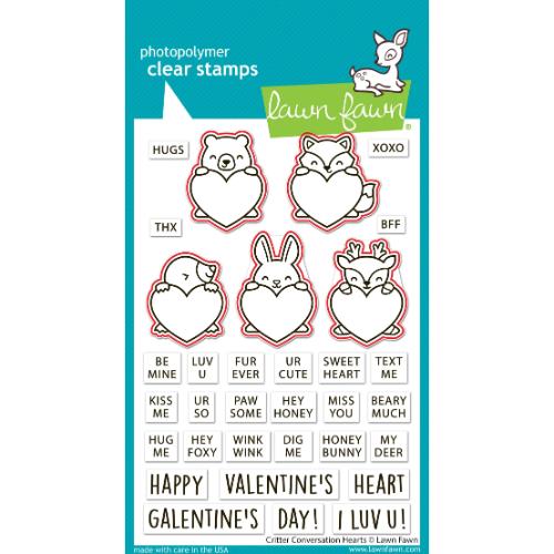 Lawn Fawn - Lawn Cuts - Critter Conversation Hearts Dies