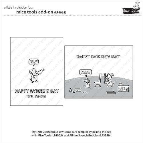 Lawn Fawn - Stamps - Mice Tools Add-On
