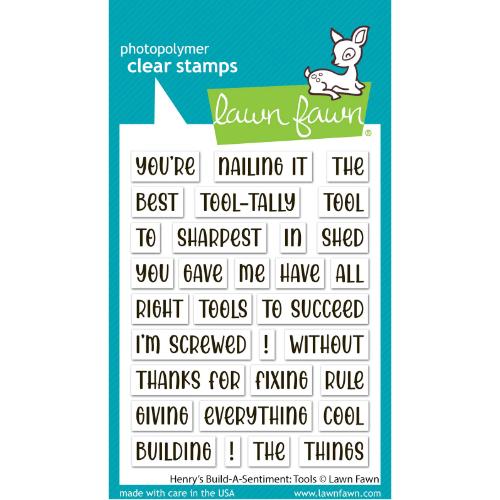Lawn Fawn - Stamps - Henry's Build-A-Sentiment: Tools