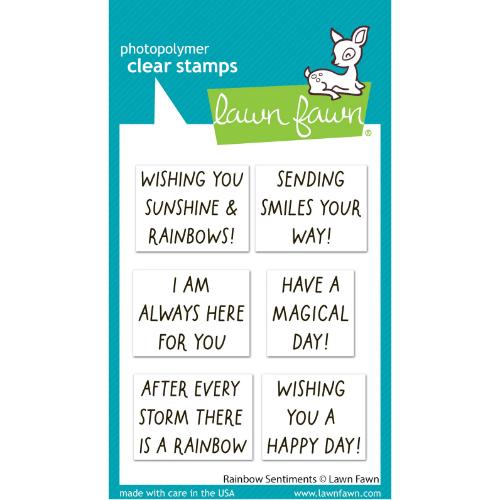 Lawn Fawn - Stamps - Rainbow Sentiments