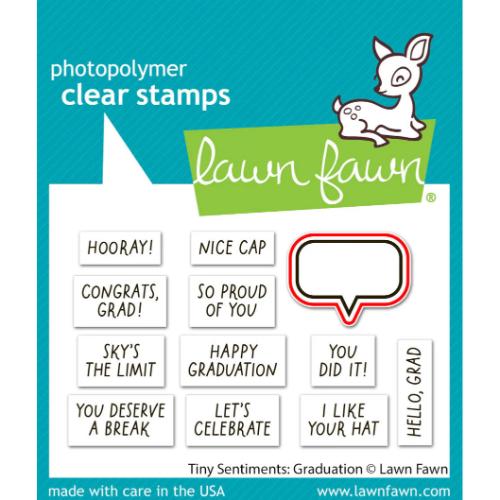 Lawn Fawn - Lawn Cuts - Tiny Sentiments: Graduation Dies