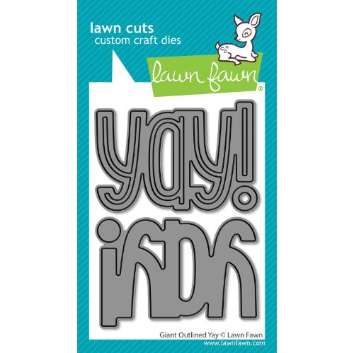 Lawn Fawn - Lawn Cuts - Giant Outlined Yay Dies