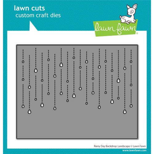 Lawn Fawn - Lawn Cuts - Rainy Day Backdrop: Landscape Dies