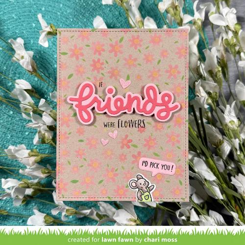 Lawn Fawn - Lawn Clippings - Spring Flowers Stencils