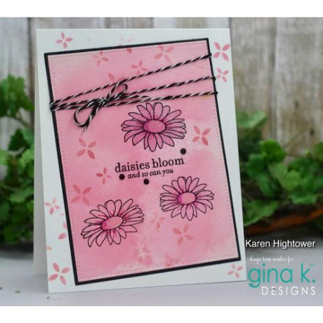 Gina K Designs - STENCIL- Daisies Bloom