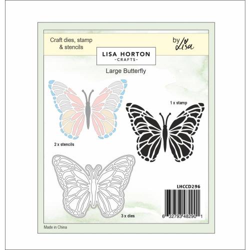 Lisa Horton Crafts XL Layering Stencils And Die Butterfly