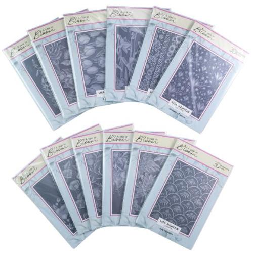 Lisa Horton Crafts 5” x 7” 3D Embossing Folders