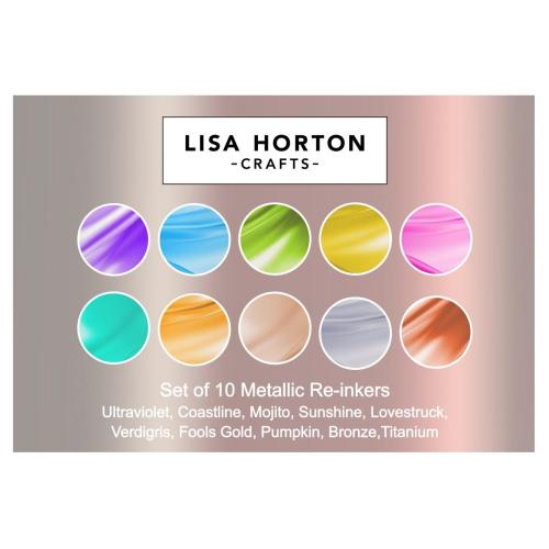 Lisa Horton Crafts Cloud 9 Metallic Reinkers 10/Pkg Release 1 - Postage as per actual