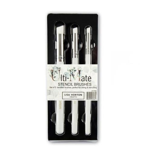 Lisa Horton Crafts Stencil Brushes 3/Pkg