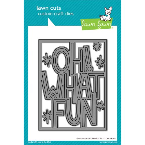 Lawn Fawn - Lawn Cuts - Giant Outlined Oh What Fun Die