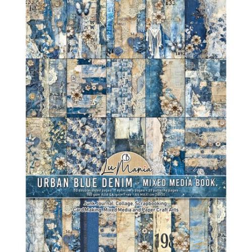 Ciao Bella Urban Blue Denim A4 Maxi Mixed Media Book (MA002) - Postage as per Actual