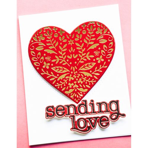 Memory Box - Blissful Heart Hot Foil Plate 