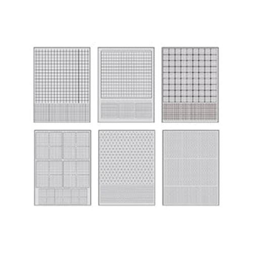 Dina Wakley Media Collage Tissue Paper 7.5"X10" 20/Pkg Grid
