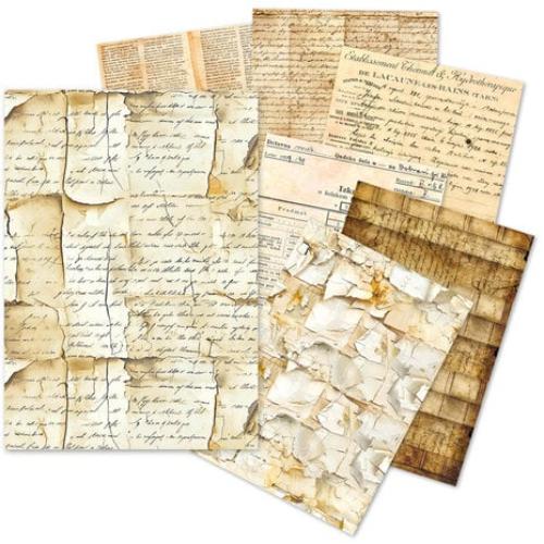 Ciao Bella Vintage Manuscript A5 Tissue Paper Set (24pcs) (ME001)