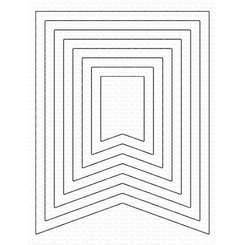 MFT - Jumbo Fishtail Banner STAX Die-namics (MFT-2695)