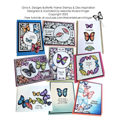 Gina K Designs - BUNDLE - Butterfly Frame