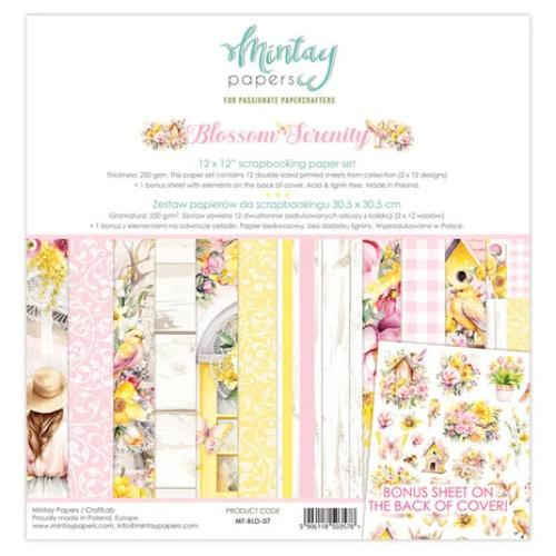 Mintay - 12 x 12 Paper Set - Blossom Serenity - Postage as per Actual