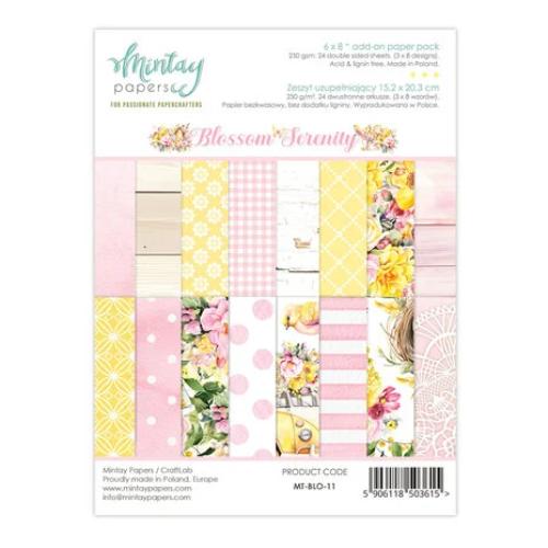 Mintay - 6 x 8 Add-On Paper Pad - Blossom Serenity