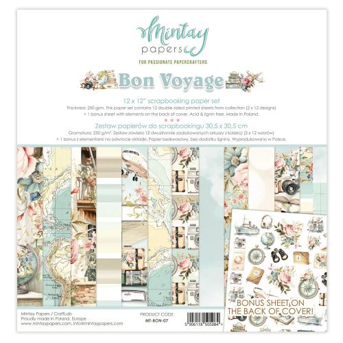 Mintay - 12 x 12 Paper Set - Bon Voyage - Postage as per Actual