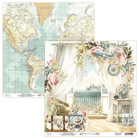Mintay - 8 x 8 Paper Pad - Bon Voyage
