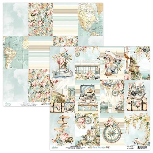 Mintay - 8 x 8 Paper Pad - Bon Voyage