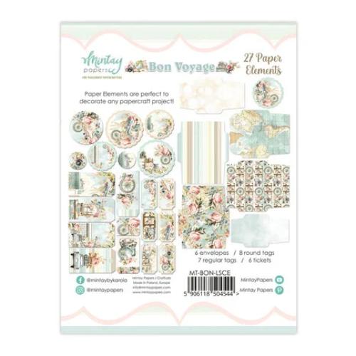 Mintay - Paper Elements - Bon Voyage, 27 pcs