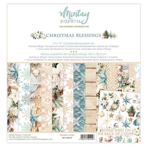 Mintay - 12 x 12 Paper Set - Christmas Blessings - Postage as per actual