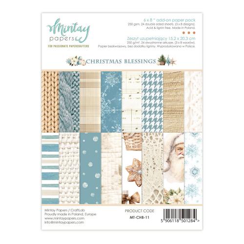 Mintay - 6 x 8 Add-On Paper Pad - Christmas Blessings