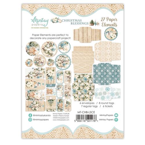 Mintay - Paper Elements - Christmas Blessings, 27 pcs