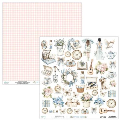 Mintay Cottage Heart 12x12 Inch Scrapbooking Paper Set (MT-COH-07) - Postage as per Actual