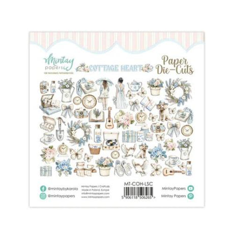 Mintay Cottage Heart Paper Die-Cuts (60pcs) (MT-COH-LSC)