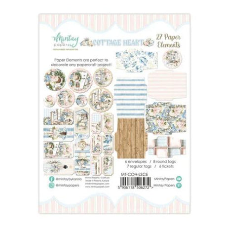 Mintay Cottage Heart Paper Elements (27pcs) (MT-COH-LSCE)