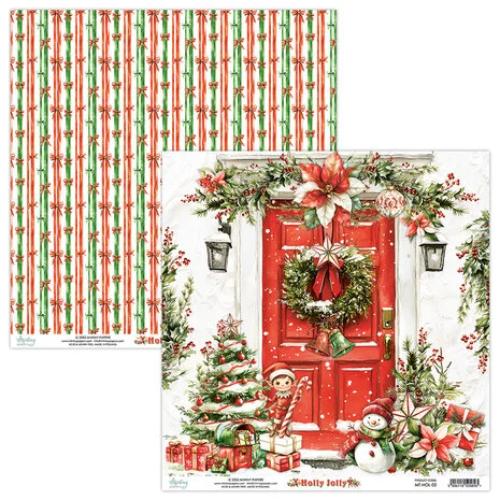 Mintay Holly Jolly 12x12 Inch Scrapbooking Paper Set (MT-HOL-07) - Postage as per Actual