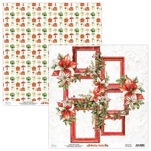 Mintay Holly Jolly 12x12 Inch Scrapbooking Paper Set (MT-HOL-07) - Postage as per Actual