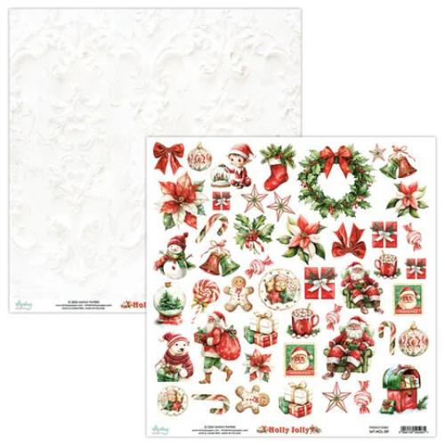 Mintay Holly Jolly 12x12 Inch Scrapbooking Paper Set (MT-HOL-07) - Postage as per Actual