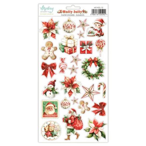 Mintay Holly Jolly 6x12 Inch Paper Stickers Elements (MT-HOL-12) - Postage as per Actual