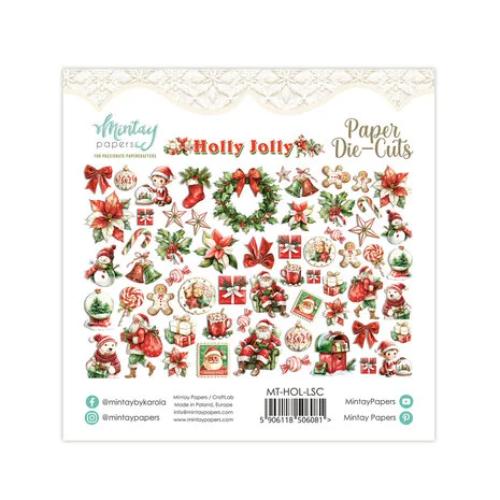 Mintay Holly Jolly Paper Die-Cuts (60 pcs) (MT-HOL-LSC)