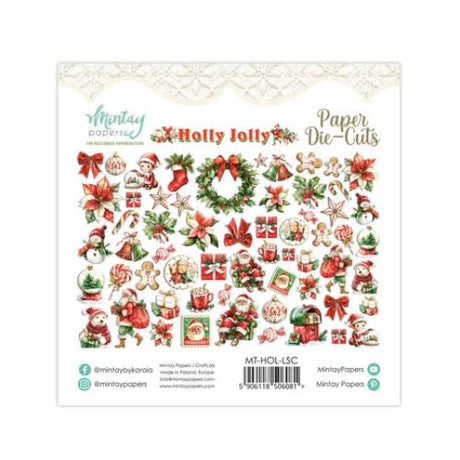 Mintay Holly Jolly Paper Die-Cuts (60 pcs) (MT-HOL-LSC)
