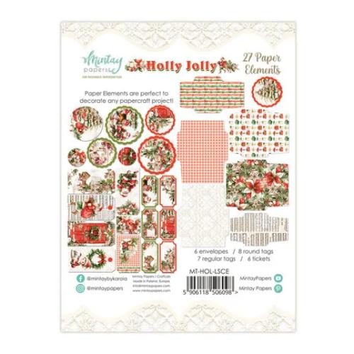 Mintay Holly Jolly Paper Elements (27 pcs) (MT-HOL-LSCE)