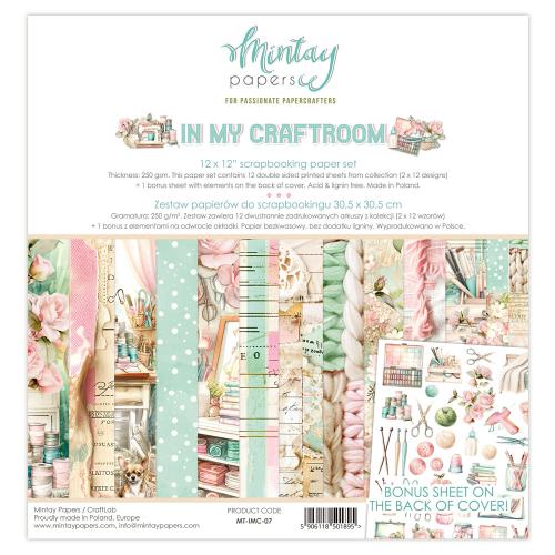 Mintay - 12 x 12 Paper Set - In My Craftroom - Postage as per actual