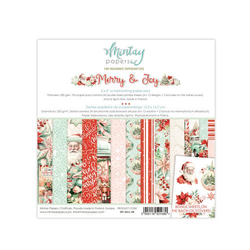 Mintay - 6 x 6  Paper Pad - Merry & Joy